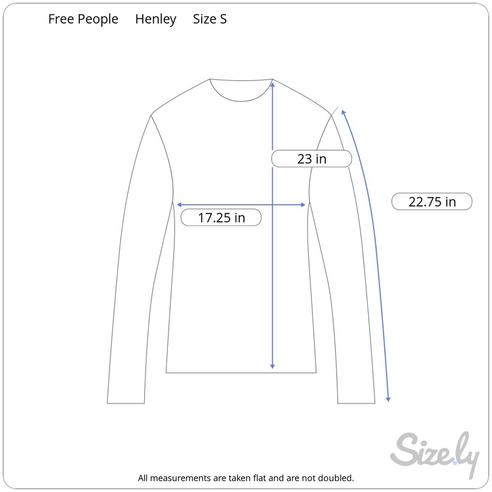 [Free People] Blue Keepsake Slub Henley - Picture 8 of 8